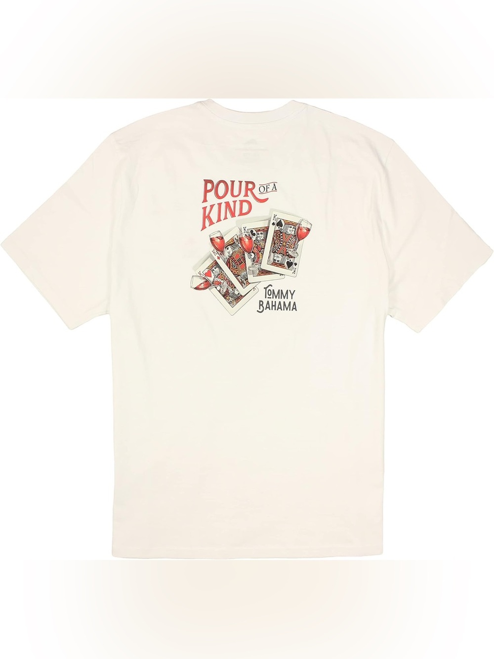 TOMMY BAHAMA BIG & TALL POUR OF A KIND T-SHIRT WHITE MEN’S SMALL